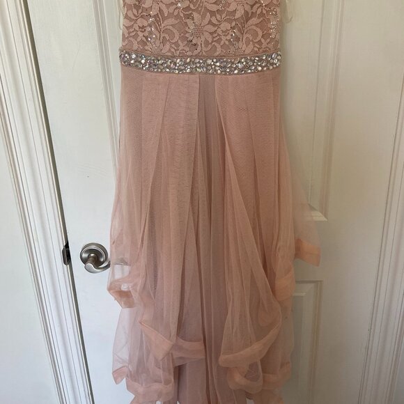 Speechless Kids Sleeveless Floor-Length Dress–Size 16 - Lace Top & Layered Skirt - Picture 2 of 3